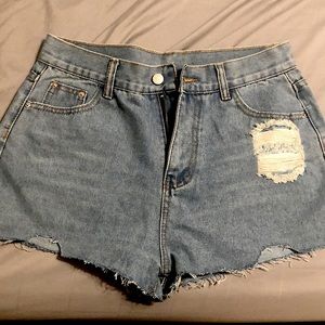 Denim shorts